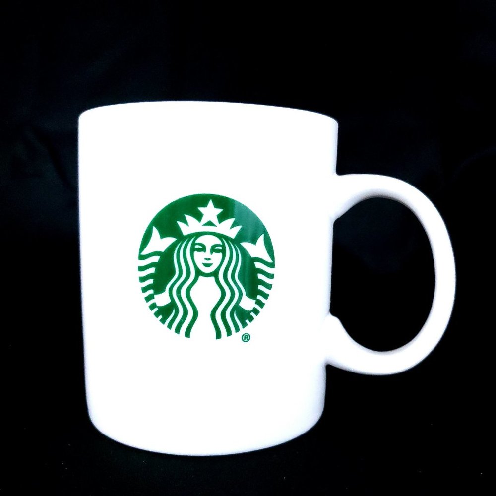 Starbucks Coffee Mug 2016 Logo 12oz White Green